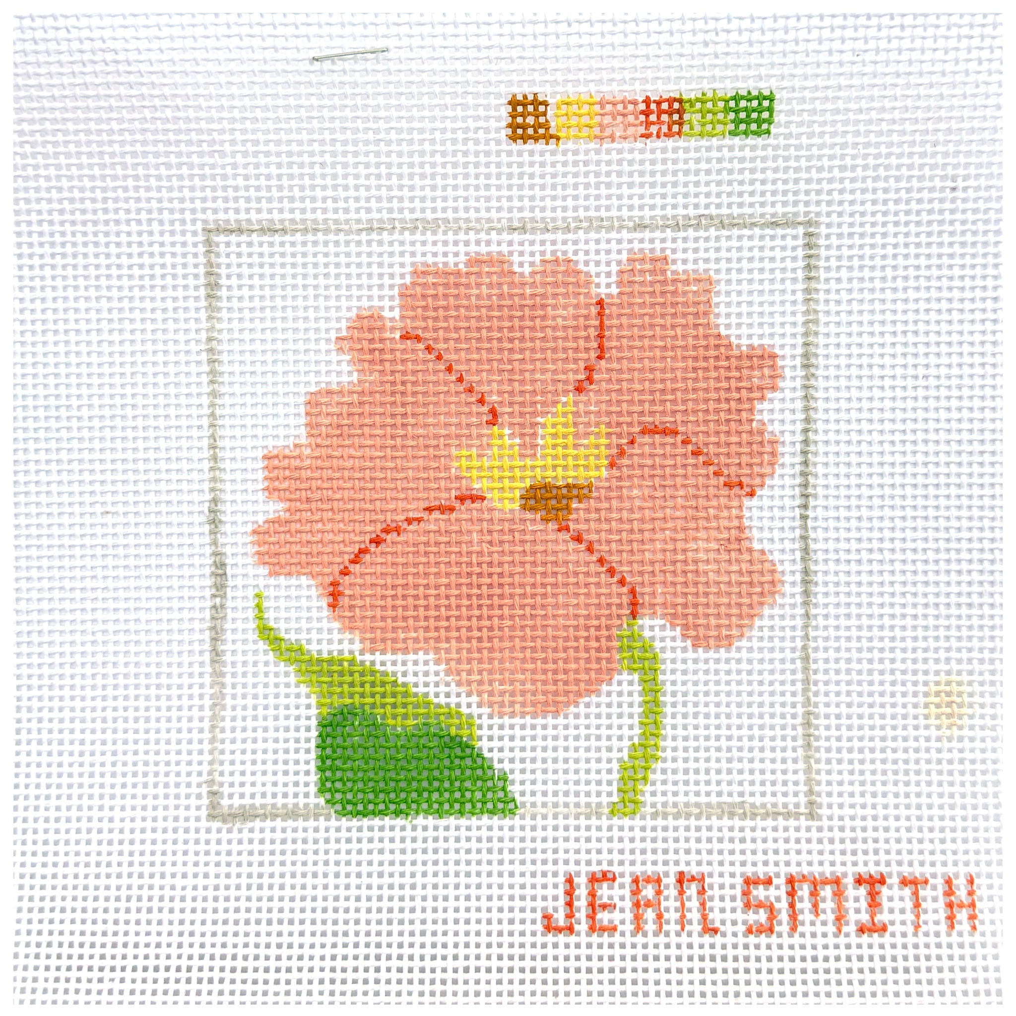 Simple Flower Coaster - Nasturtium