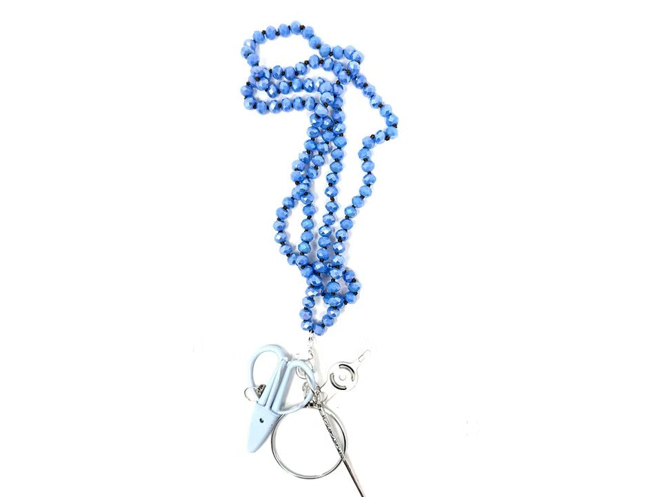 Gemstone Chatelaine  - Cornflower