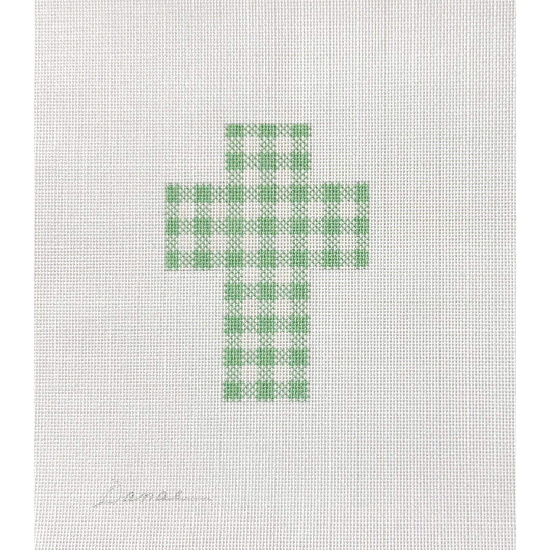 Gingham Cross - Green
