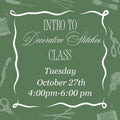 October 27th Evening Decorative Stitch Class