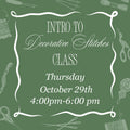 October 29th Evening Decorative Stitch Class