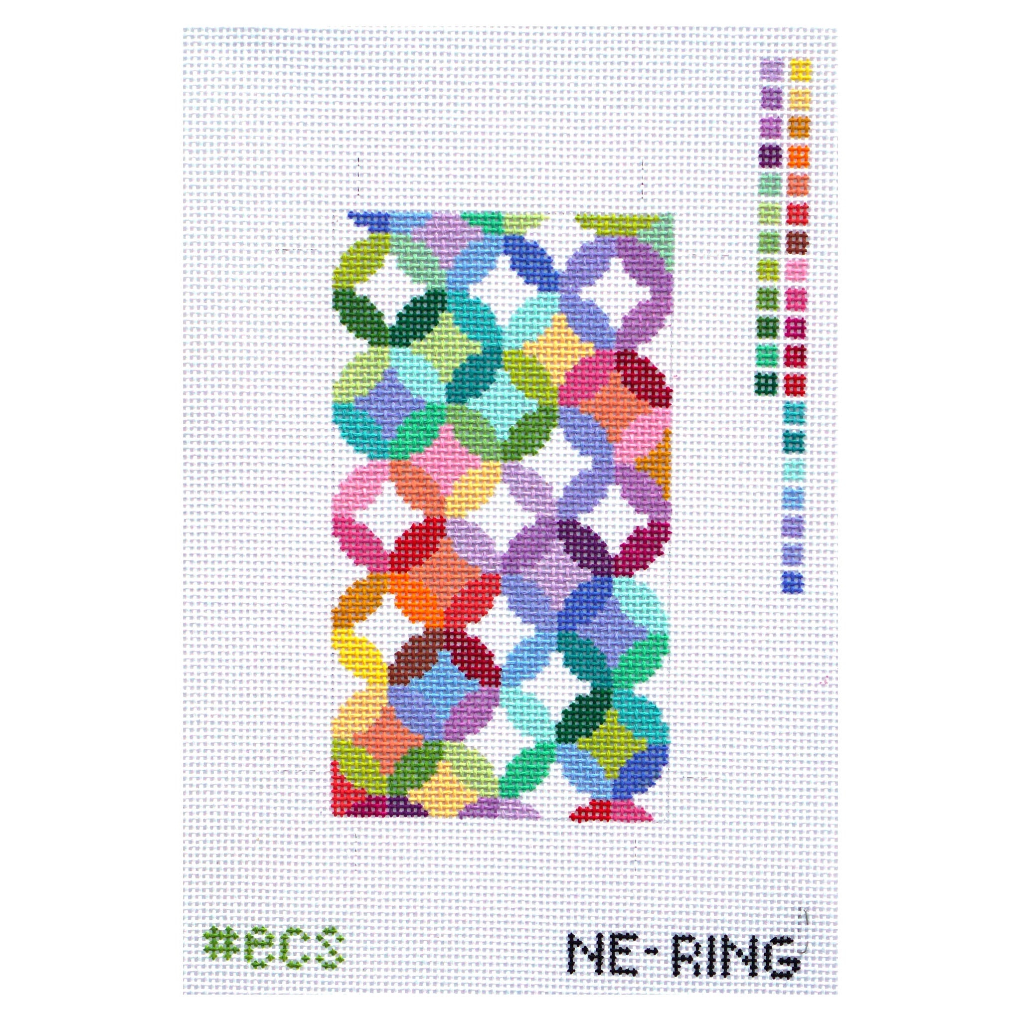 Quilt ring eyeglass case