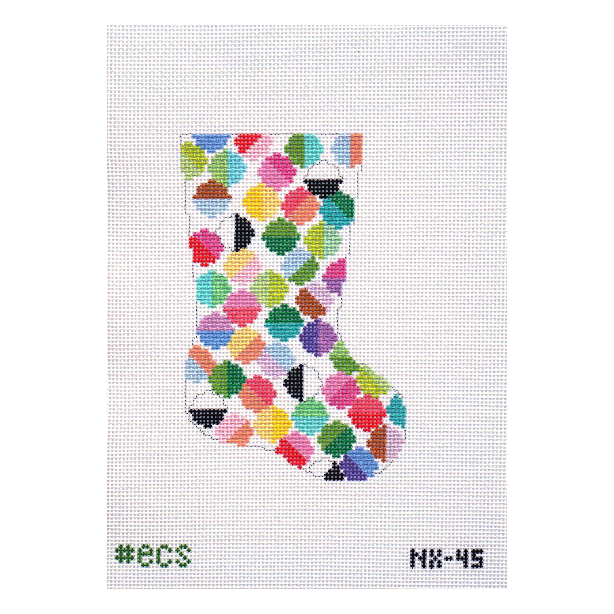 Mini stocking canvas - lulu