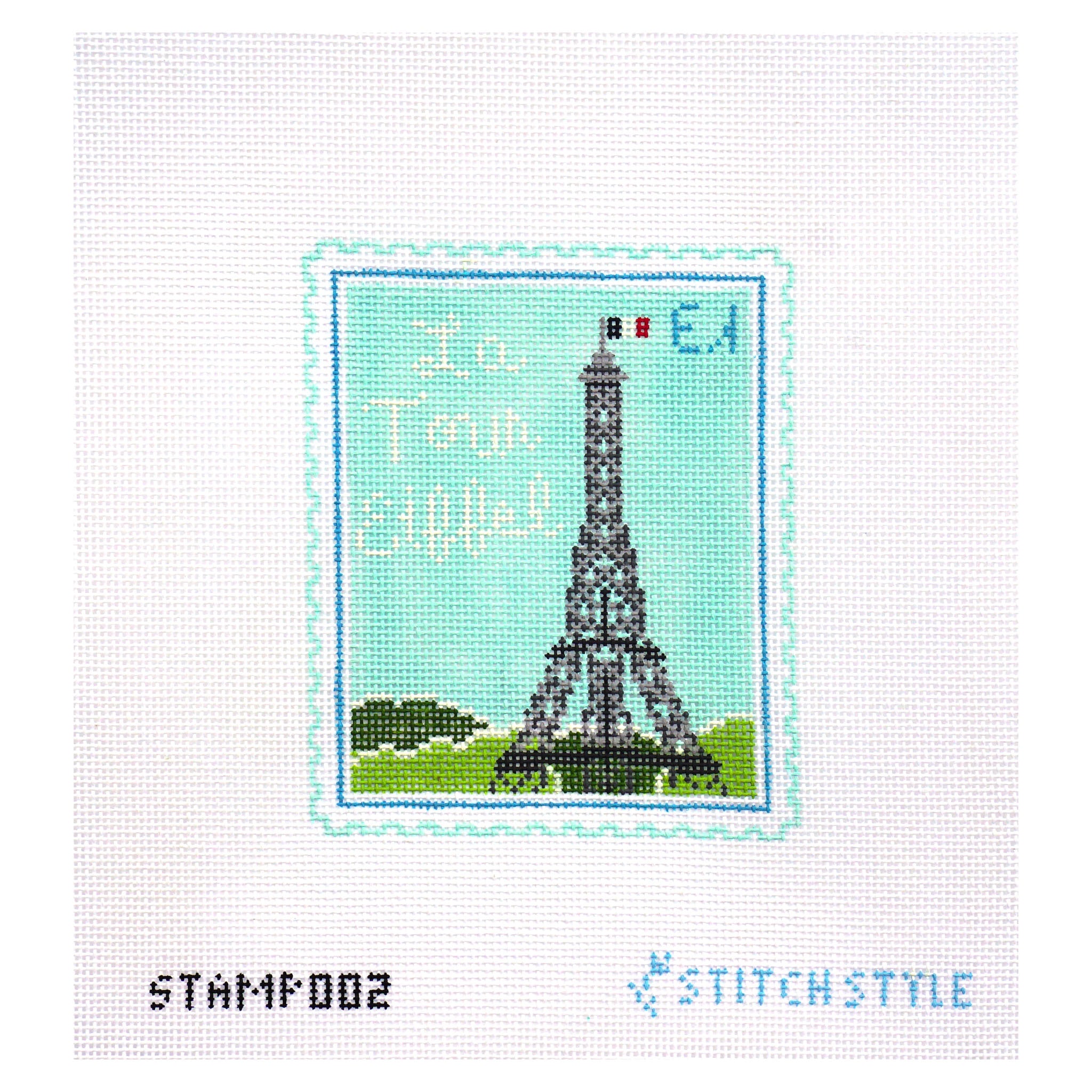 Paris Eiffel Tower Stamp