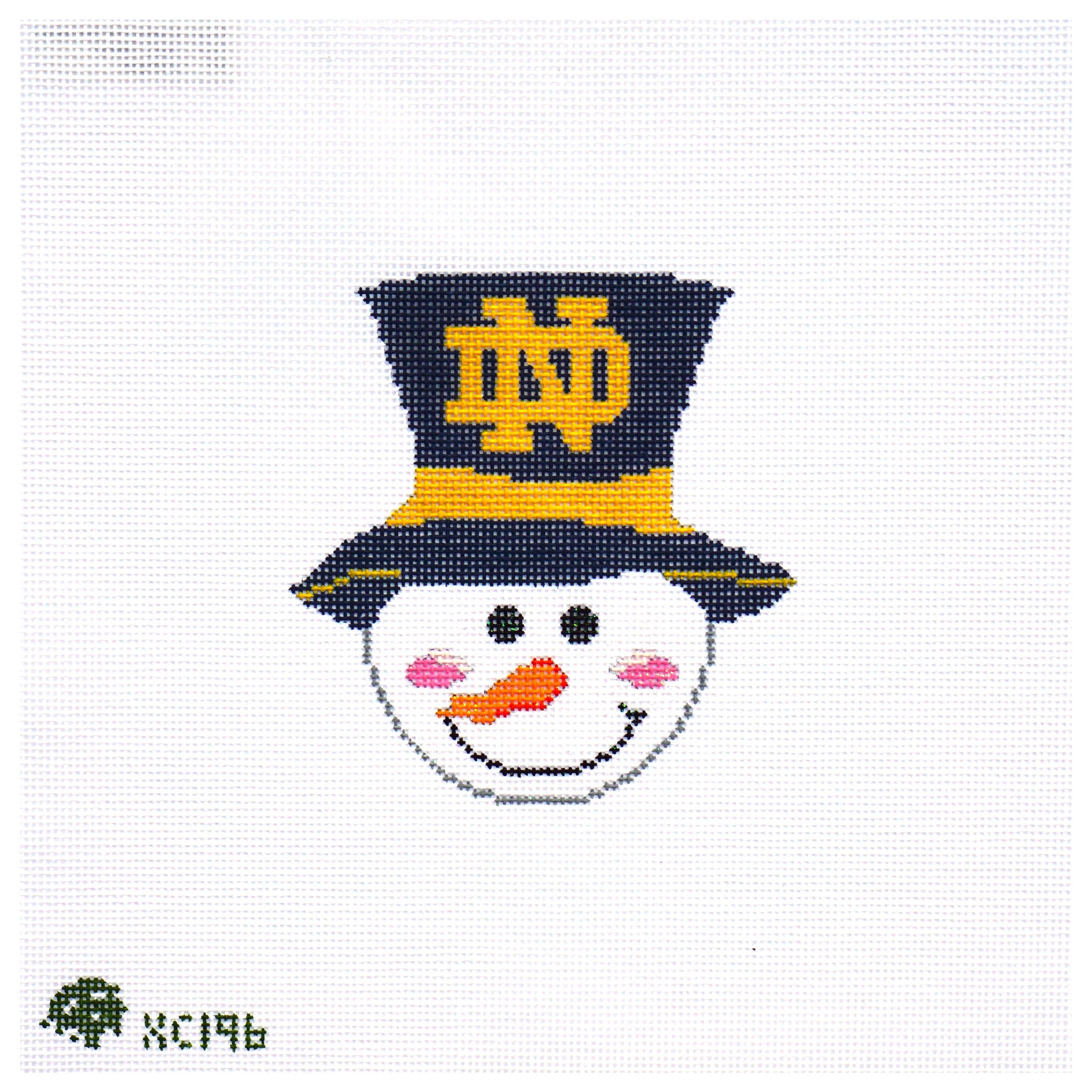 Snowman in Top Hat Notre Dame