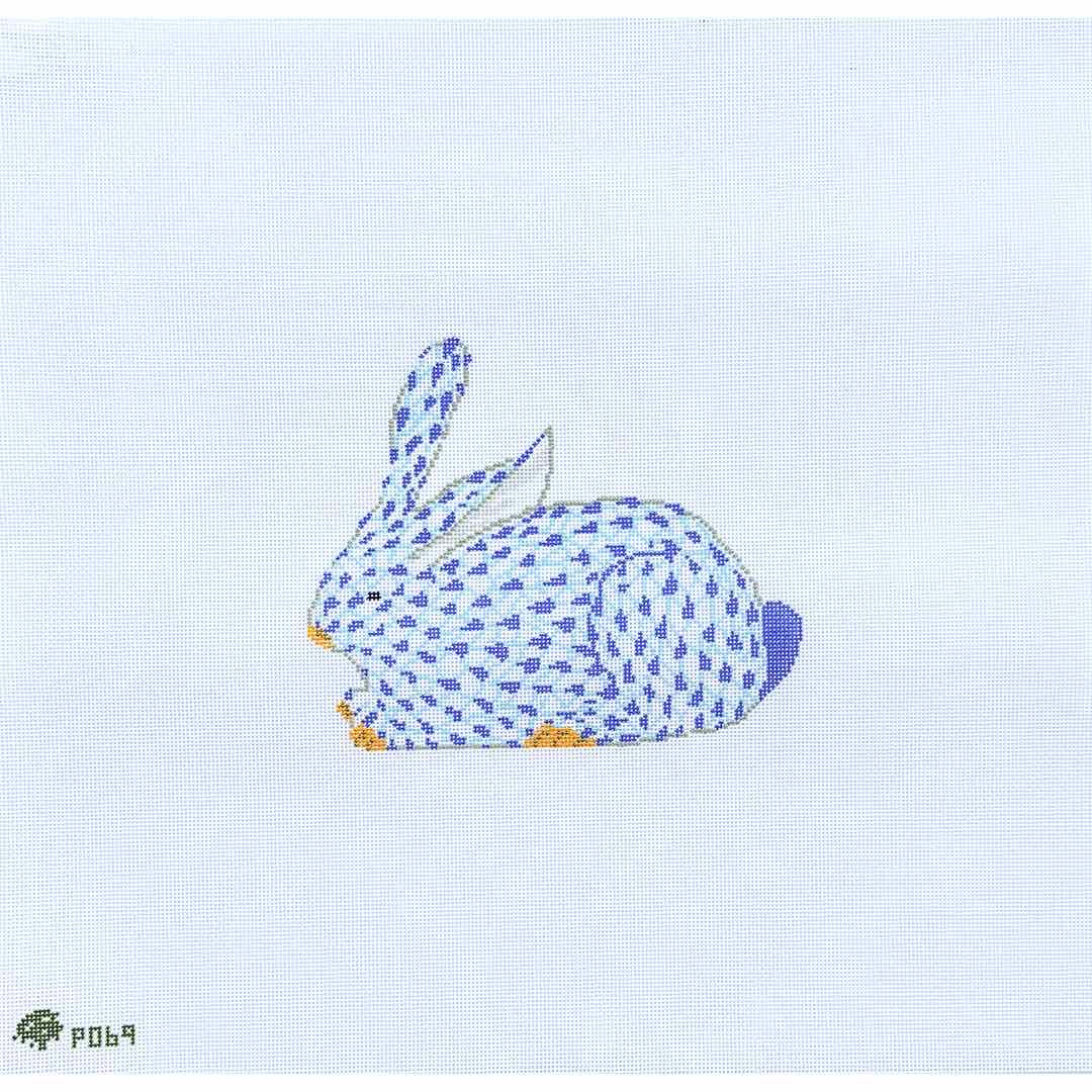 Herend Bunny Blue Medium