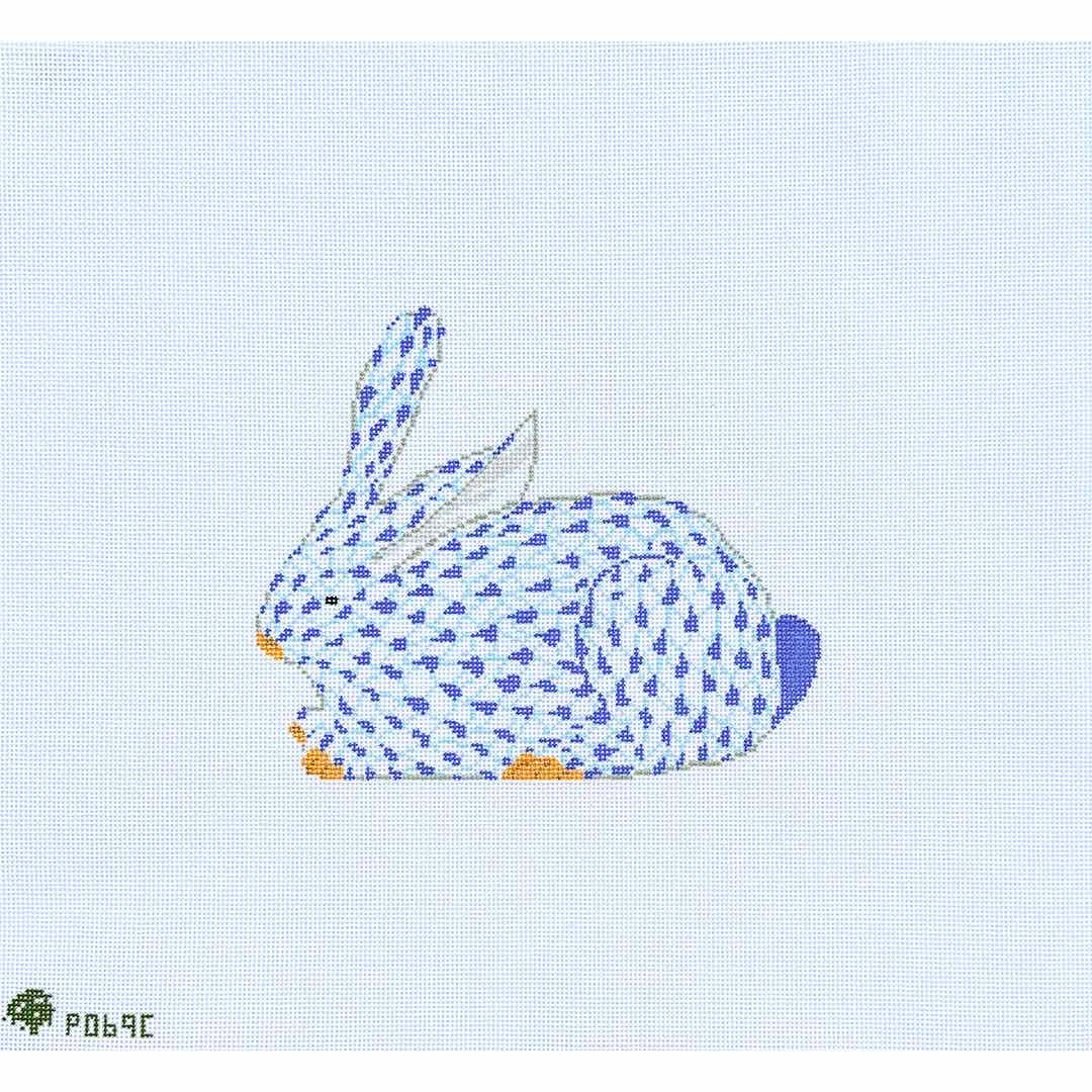 Herend Bunny Blue Large
