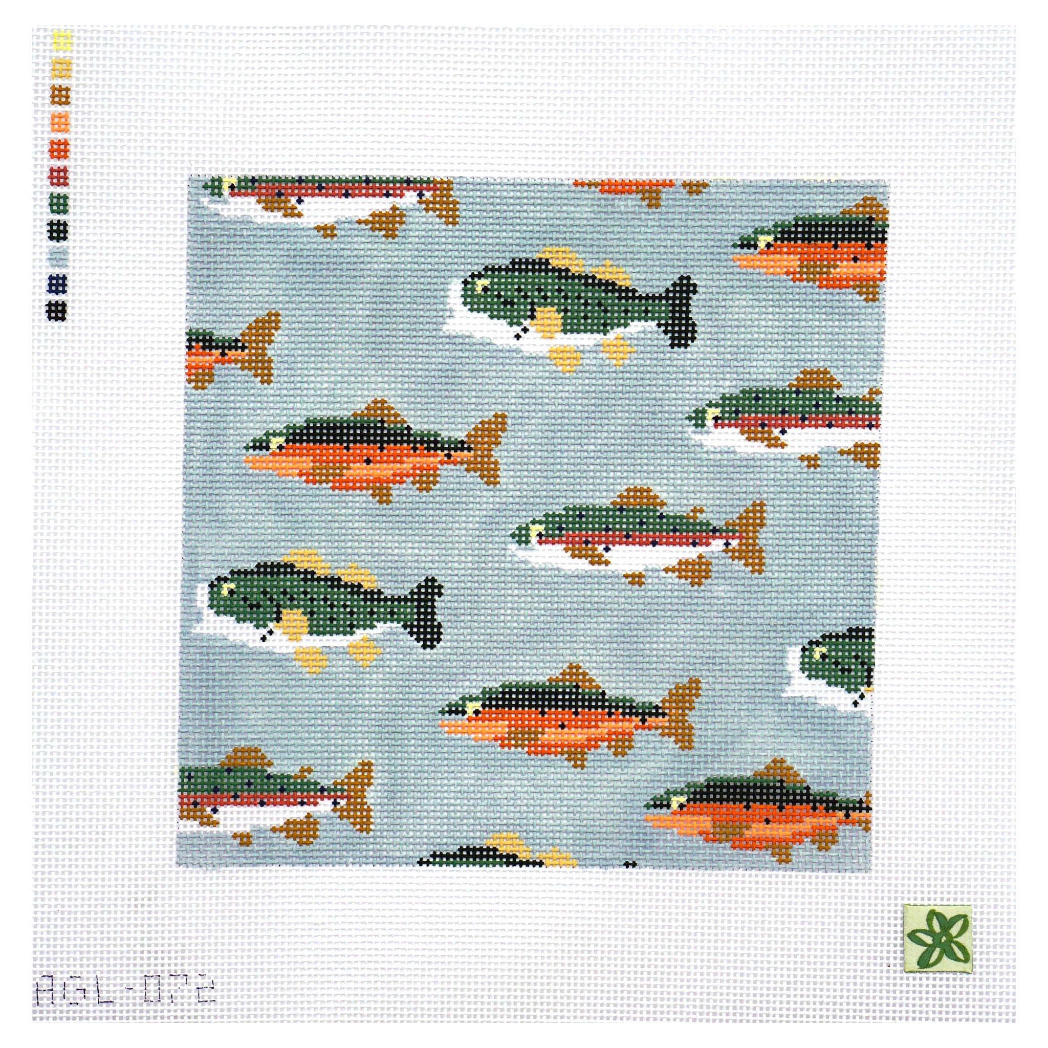 Stream of Fish pillow