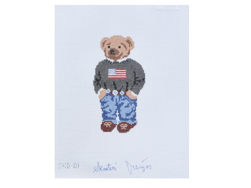 Flag Sweater Bear