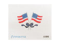 American Flags with Bows with Stitch Guide