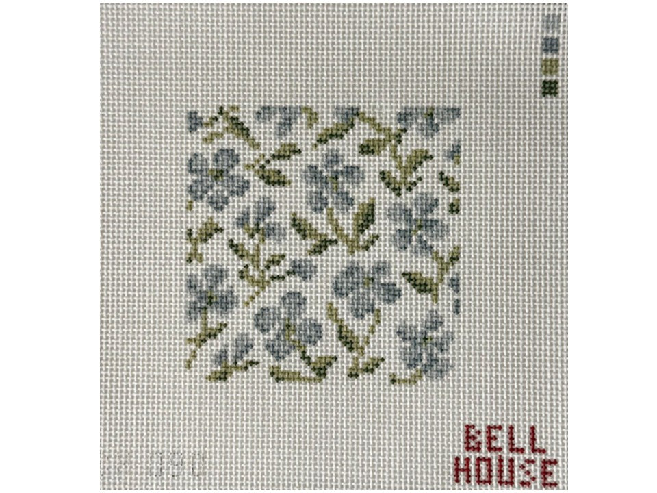 Blue Floral 4"
