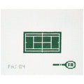 Needlepoint canvas Tennis court design 