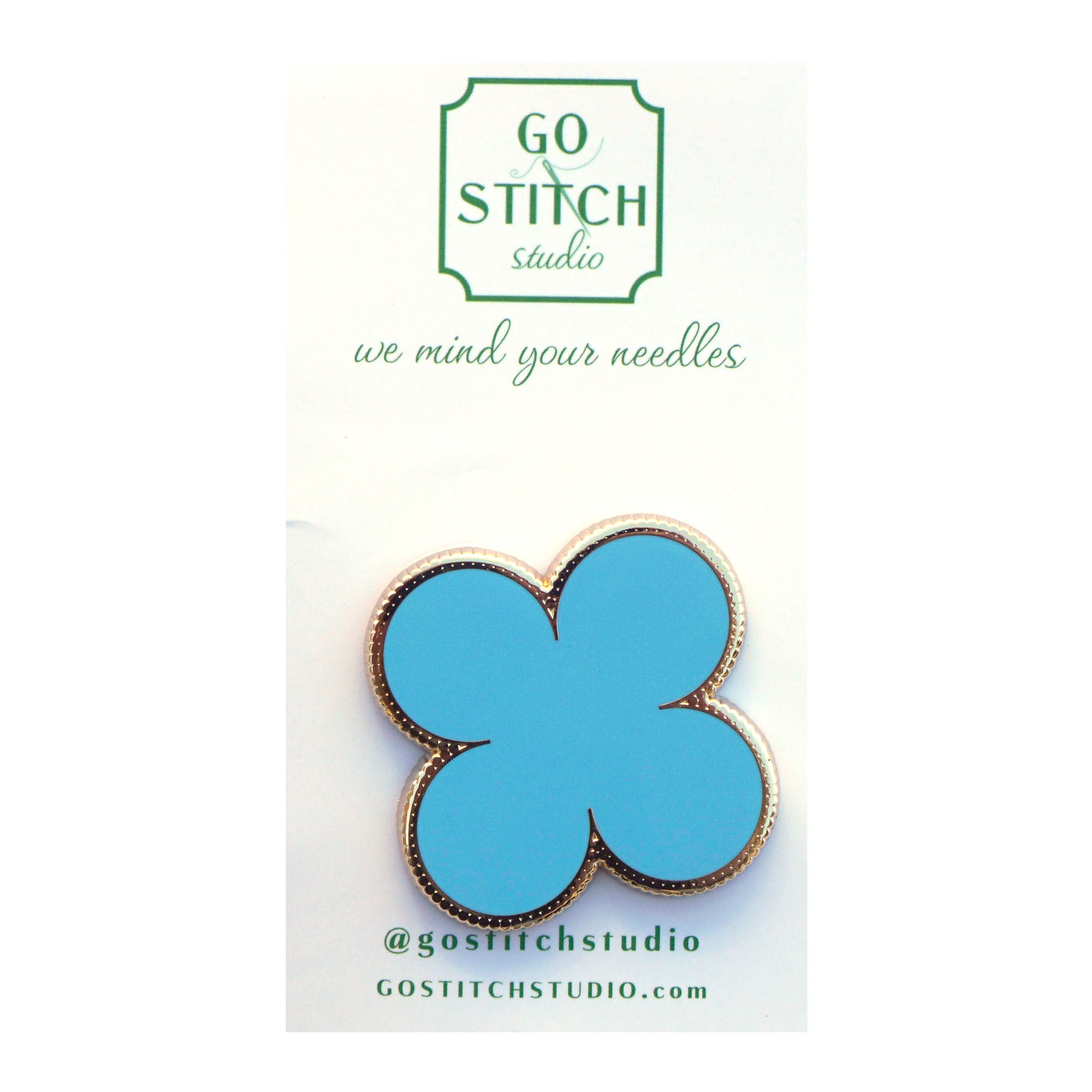Empire Turquoise Clover Needle Minder (Large)