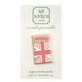 Pink British Flag Matchbox Needle Minder
