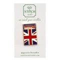 British Flag Red & Blue Matchbox Needle Minder