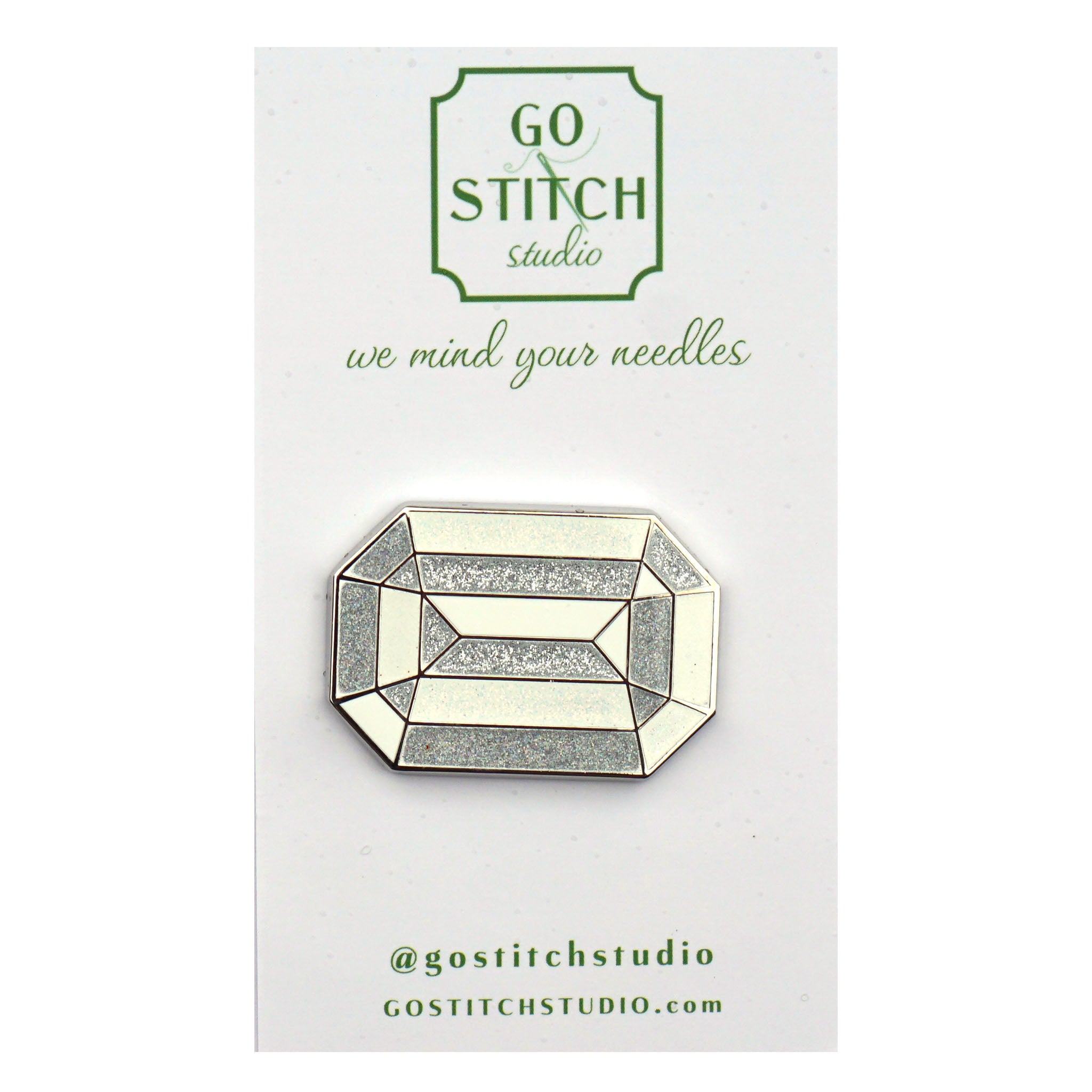 White Diamond "The Crown Jewel" Needle Minder