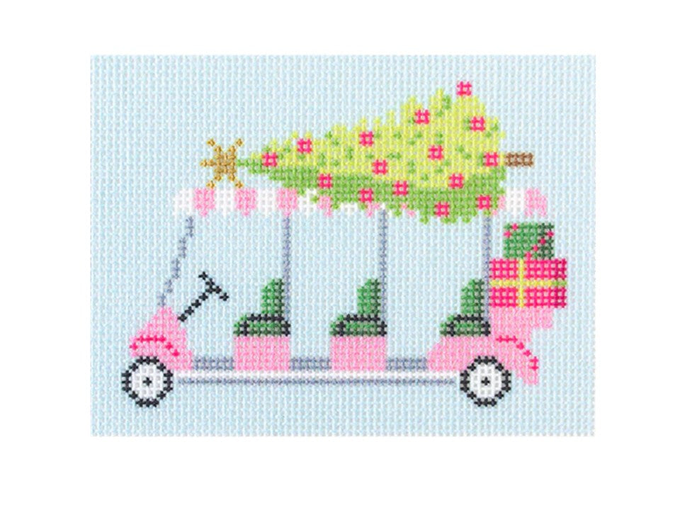 Christmas Golf Cart
