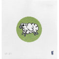 Whimsical Sheep Round