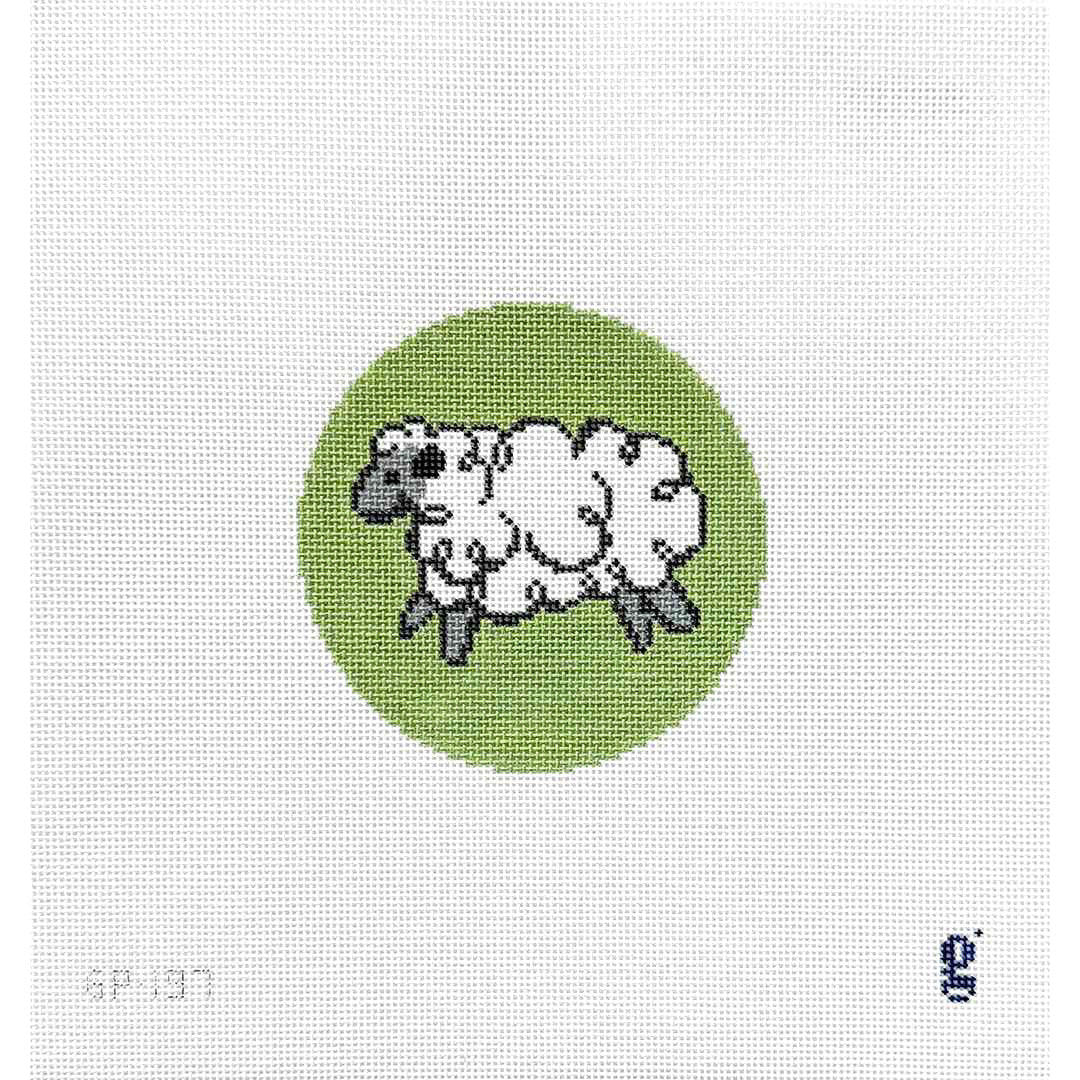 Whimsical Sheep Round