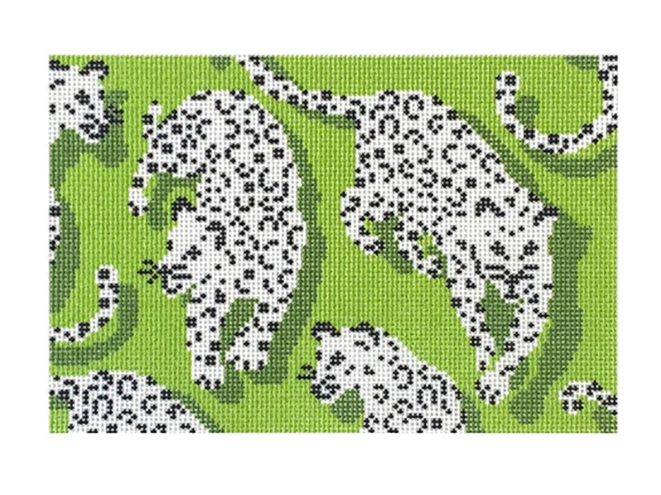 Leopard Clutch - Green