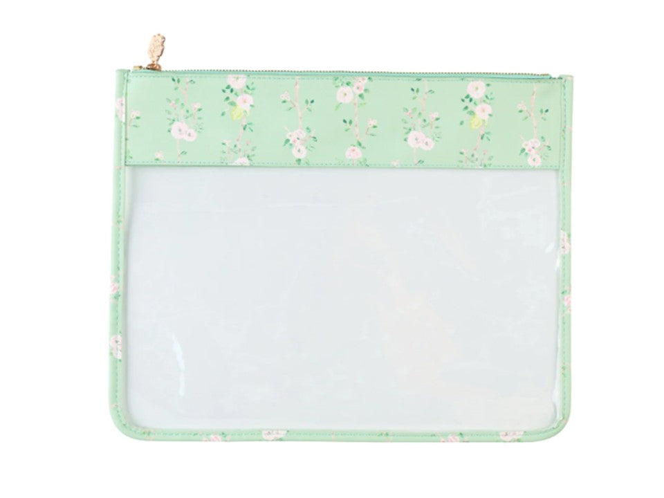 Large Green Chinoiserie Project Bag