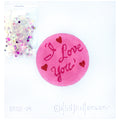 I Love You Glitter Globe Ornament