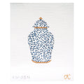 French Dots Ginger Jar Navy