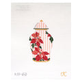 Poinsettia Ginger Jar
