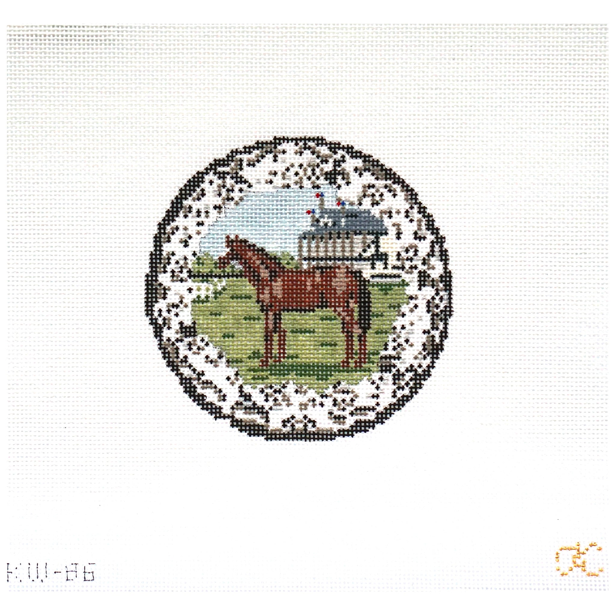Transferware Horse Plate