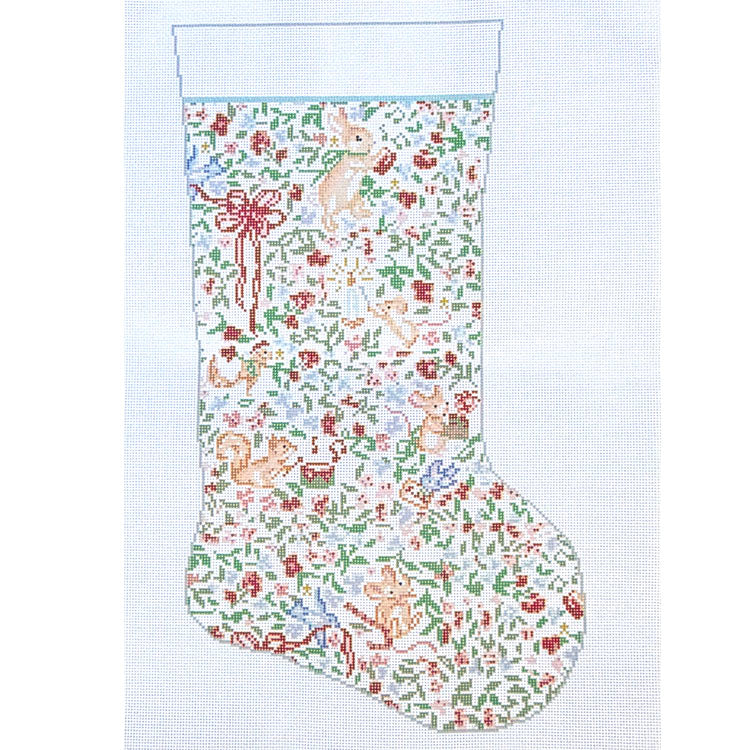 Woodland Christmas Animal Stocking