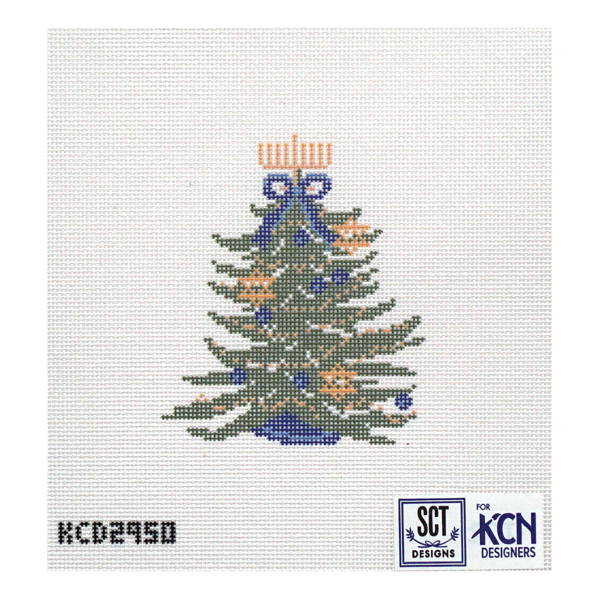 Chrismukkah Tree Printed Canvas