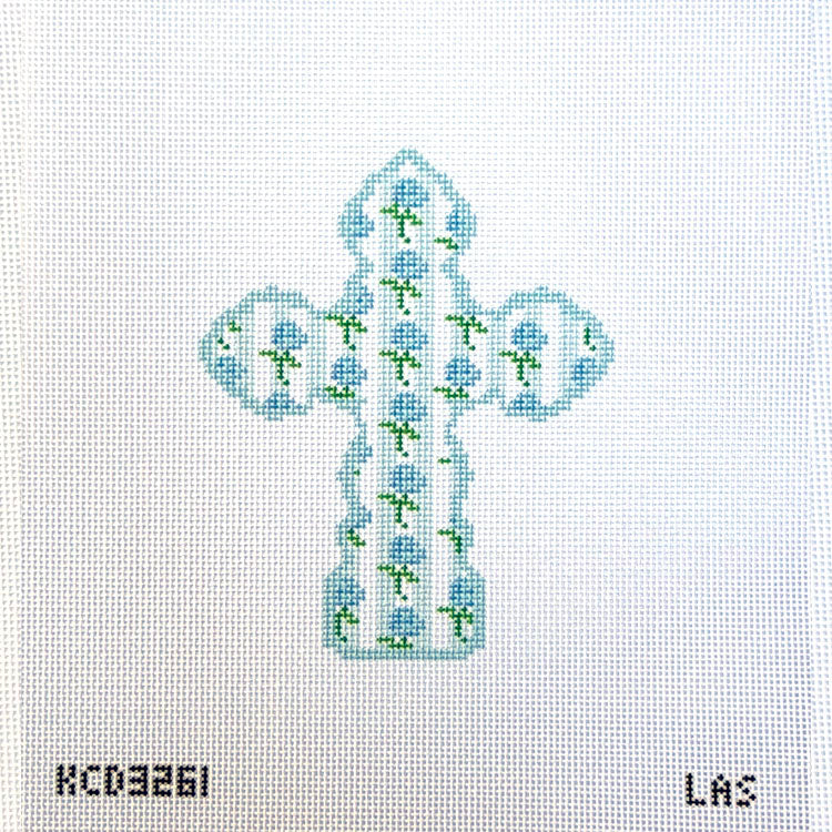 Blue hydragea Stripe Cross