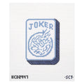 Blue and white Mahjong joker