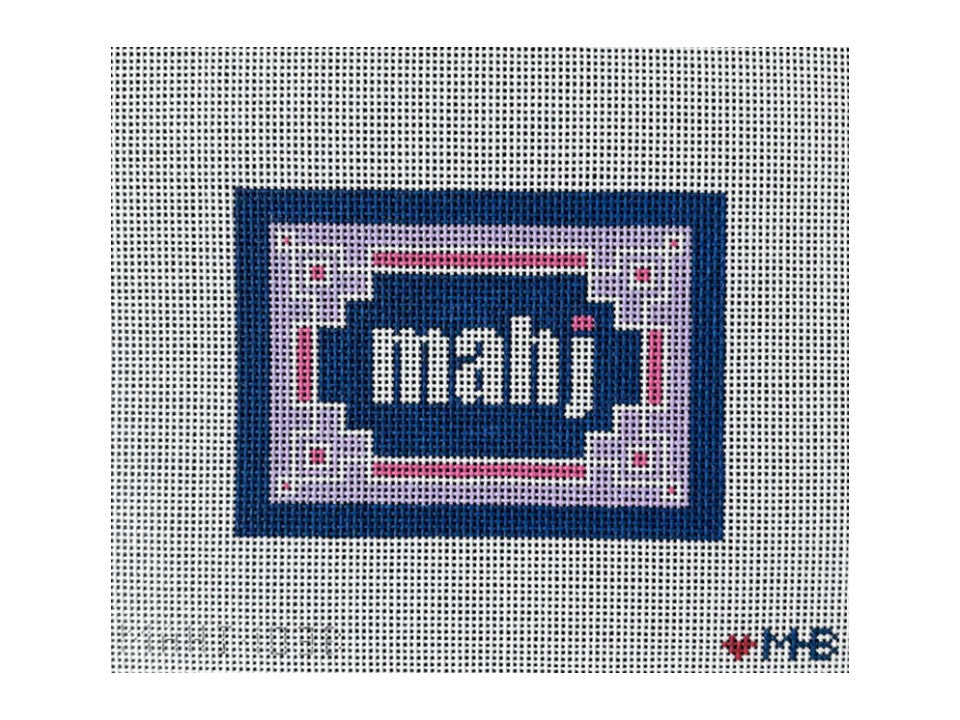 Key Corner Mahjong Insert (Navy Lilac Pink)