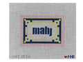 Key Corner Mahjong Insert (Pink Navy Citron)