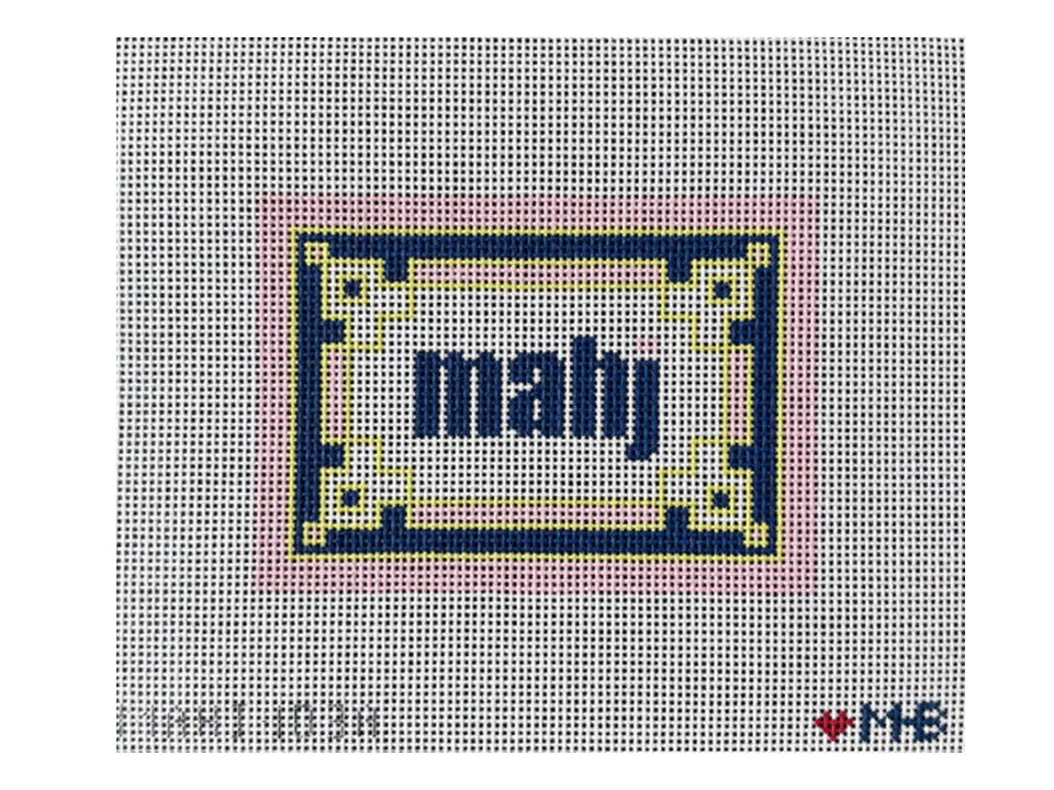 Key Corner Mahjong Insert (Pink Navy Citron)