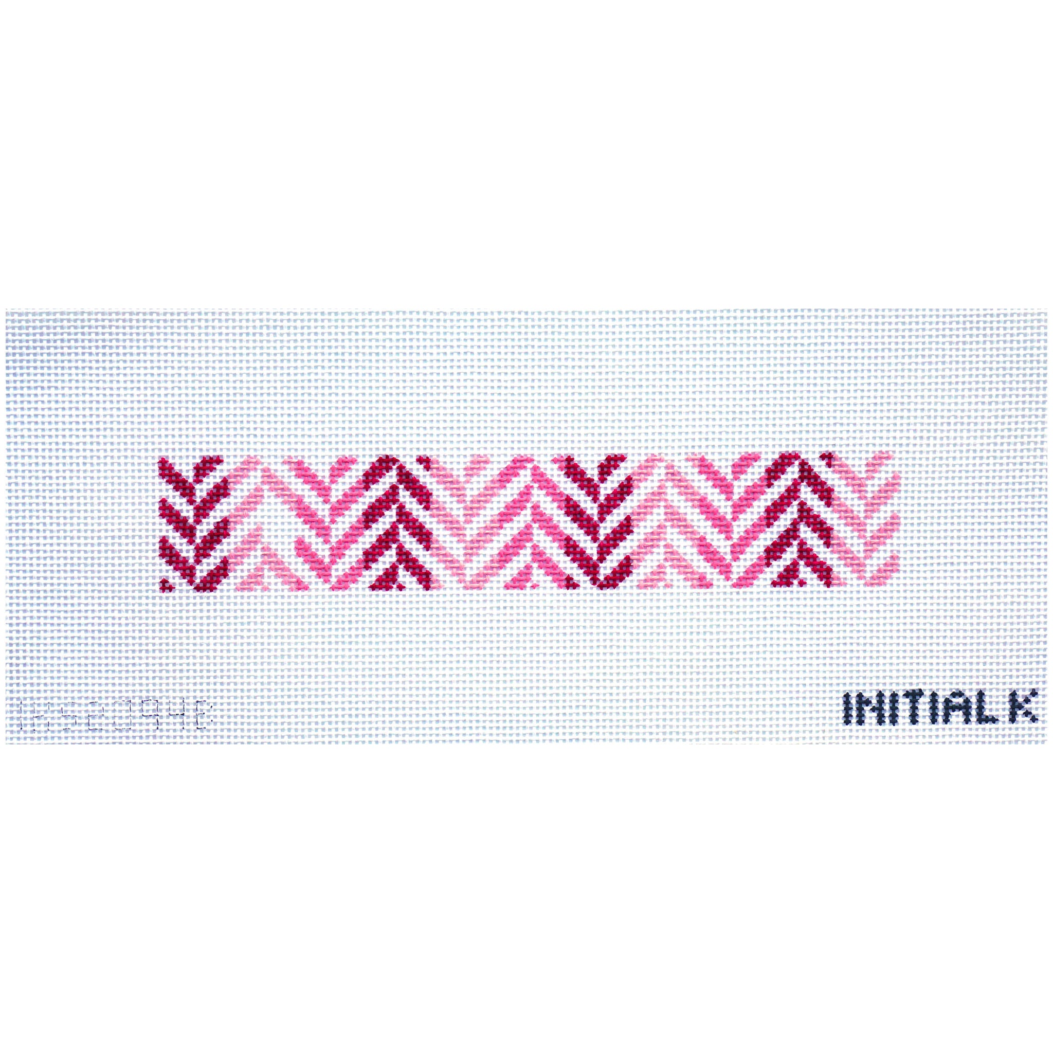 Pink Herringbone Key Fob