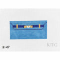Blue Mini Clutch Canvas