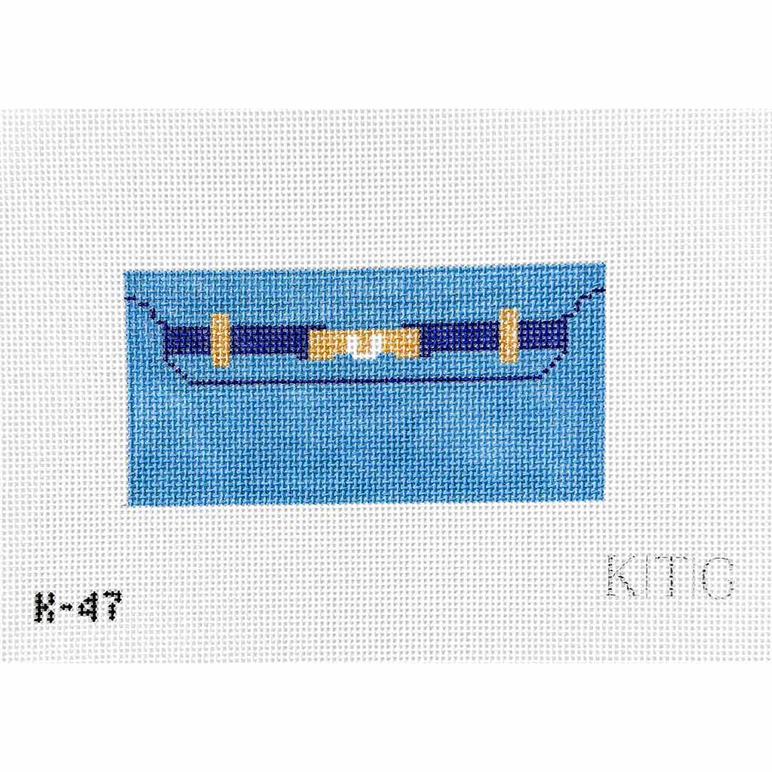 Blue Mini Clutch Canvas