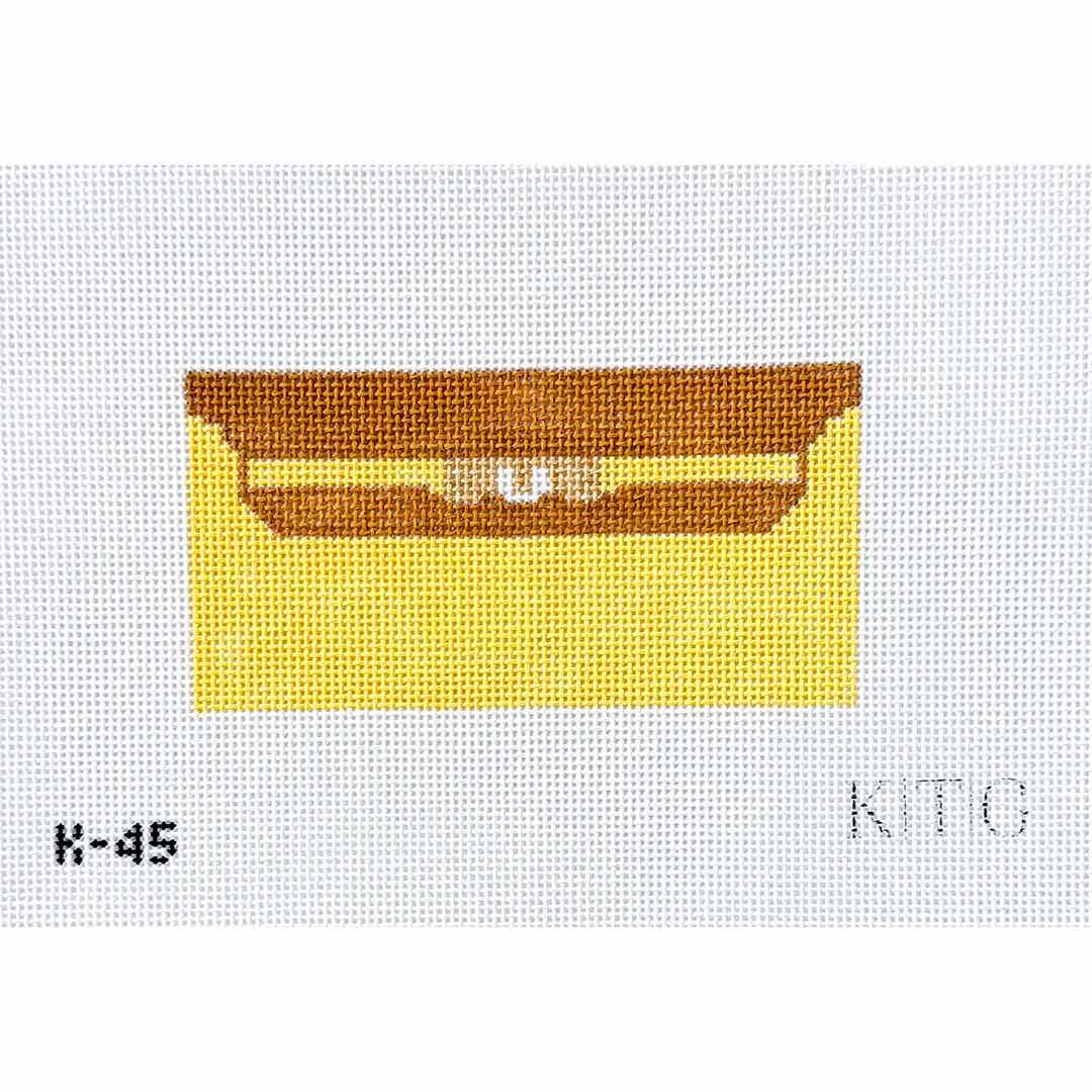Yellow Mini Clutch Canvas
