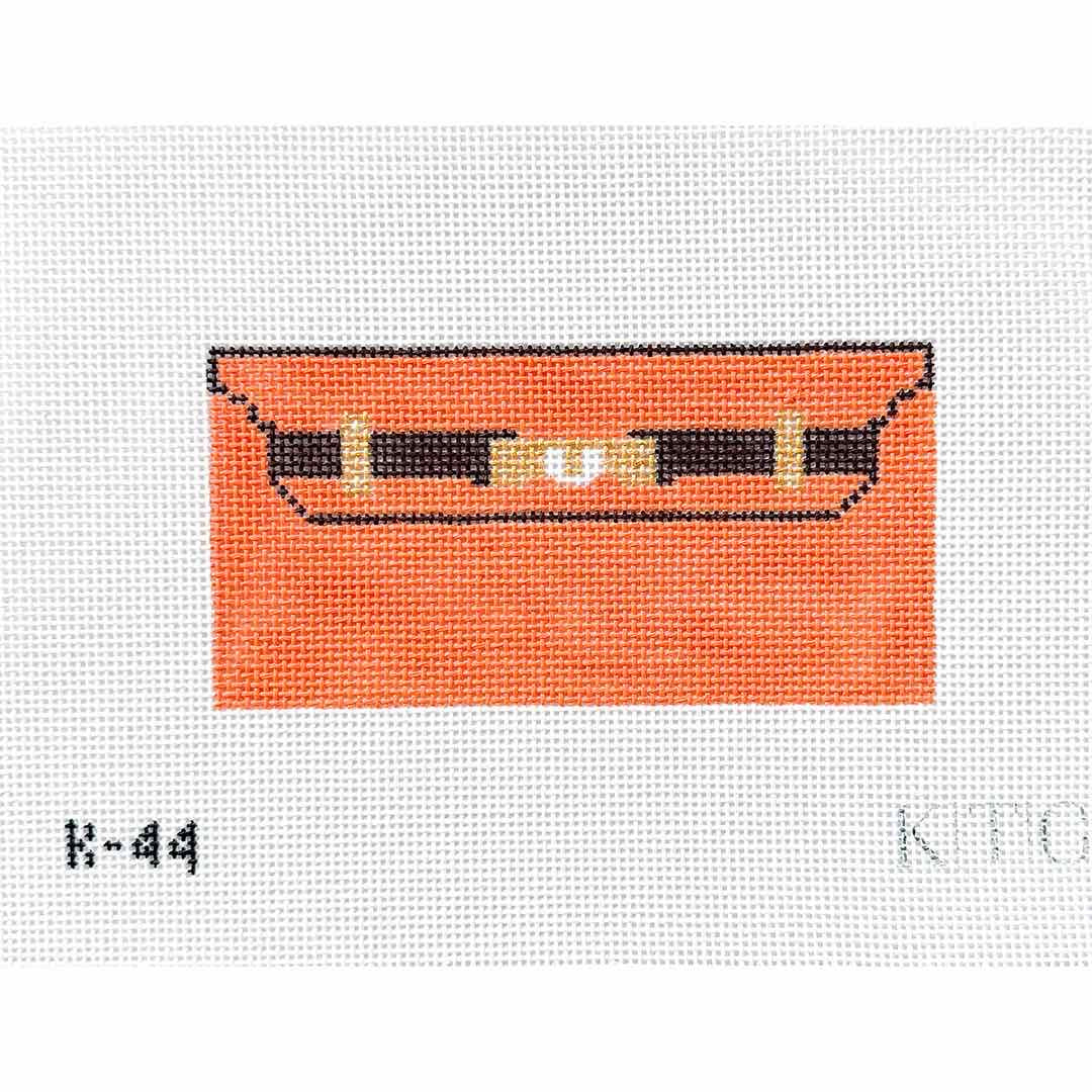 Orange Mini Clutch Canvas