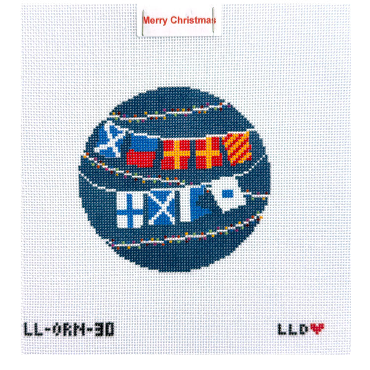 Nautical Round "Merry Christmas"