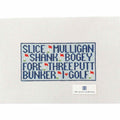 Golf Terms Blue 6x3 Insert