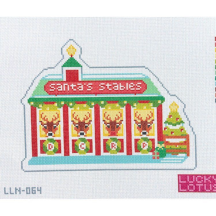 Christmas Village Santa's Stables