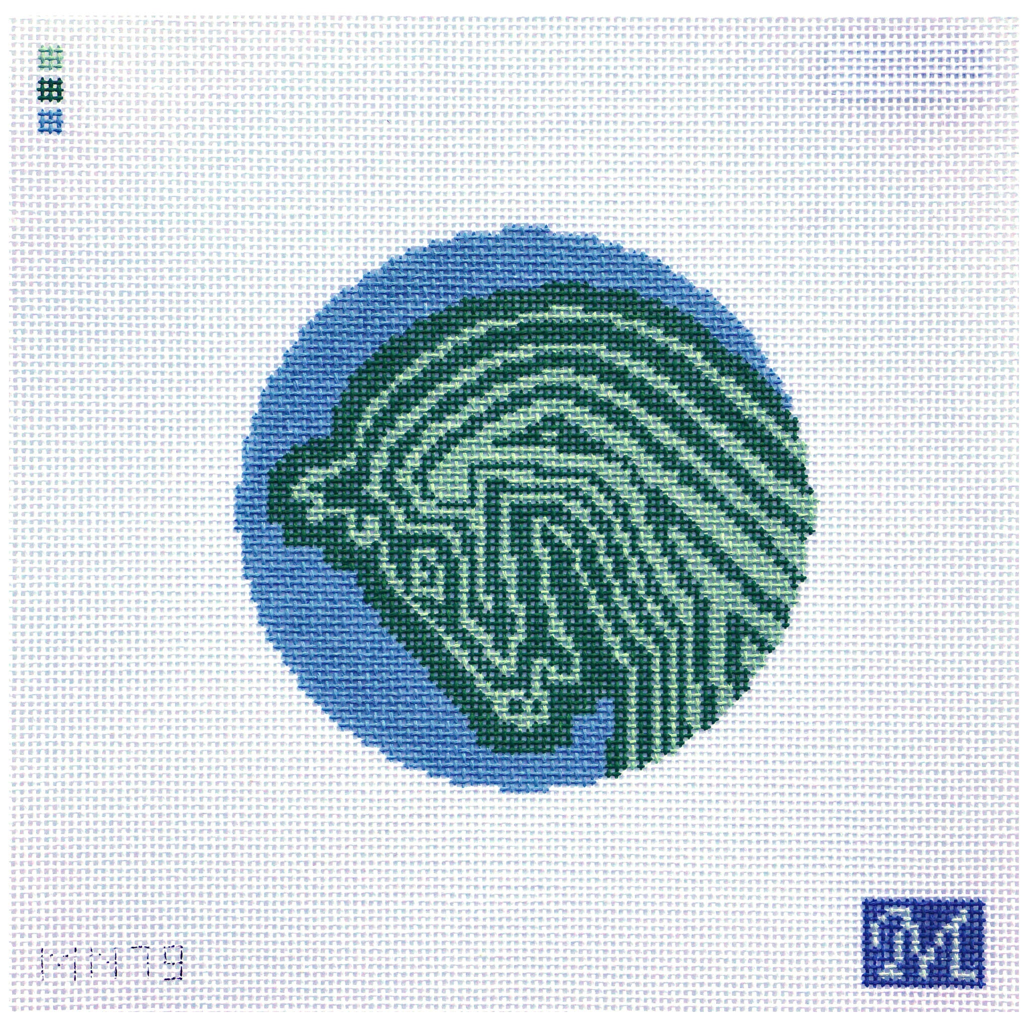 Faubourg Horse Round - Green