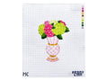 Mackenzie Childs Rosy Check Floral Vase