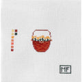 Lightship Basket with Yellow Daffodil Flowers - mini