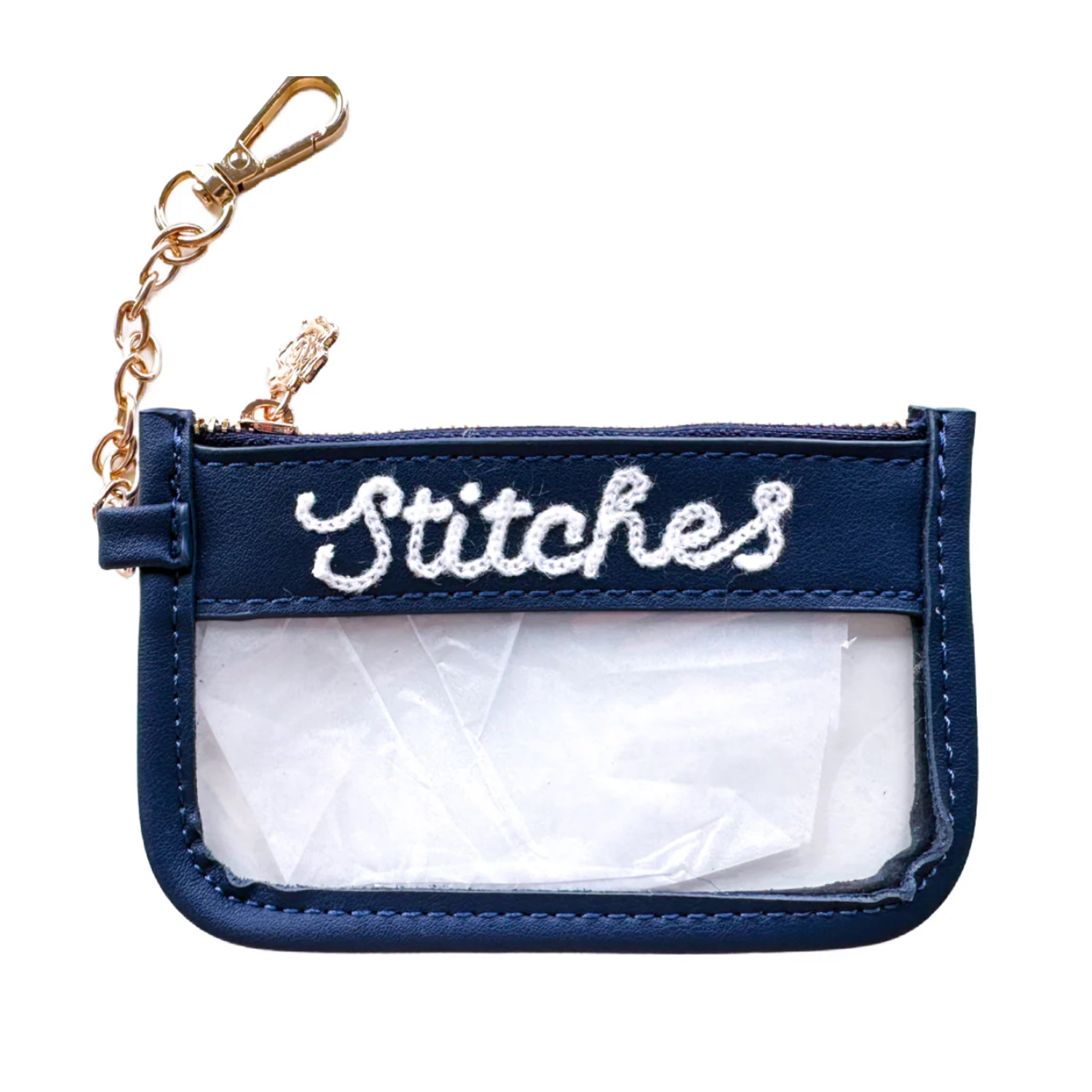 Mini Stitches Clear Zip Pouch