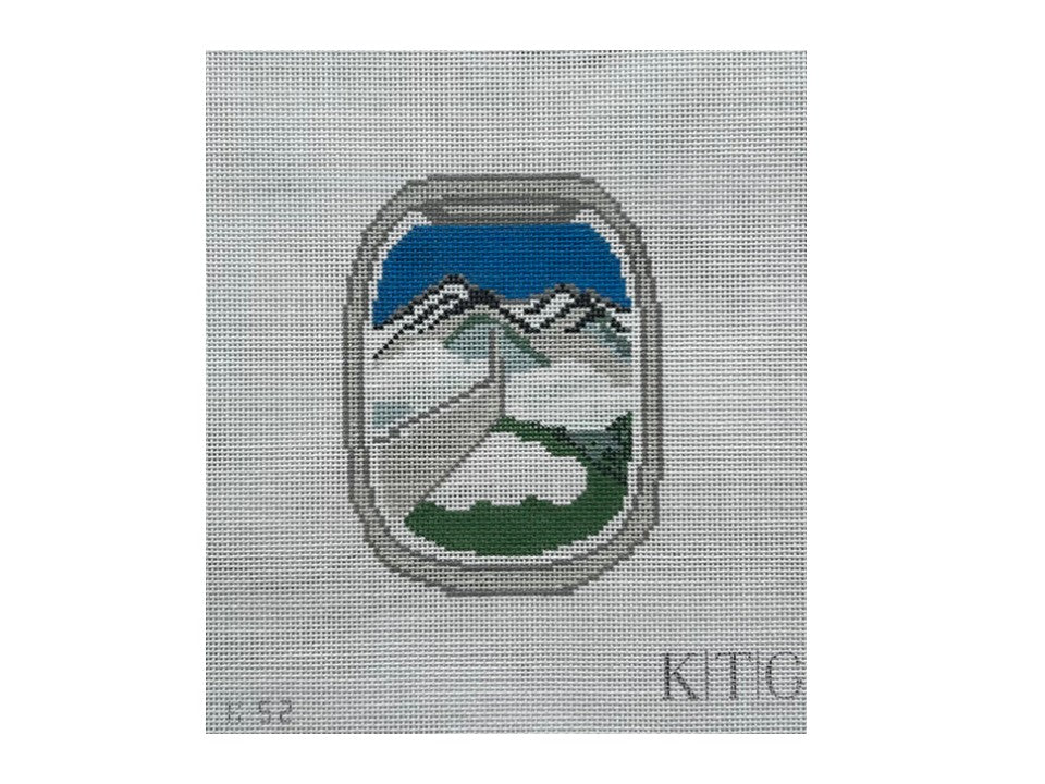 Mountain Airplane Window