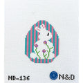 Purple Flower Bunny Egg